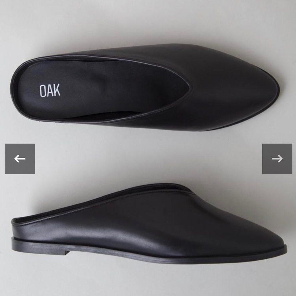 OAK NYC SEELEY BLACK MULES